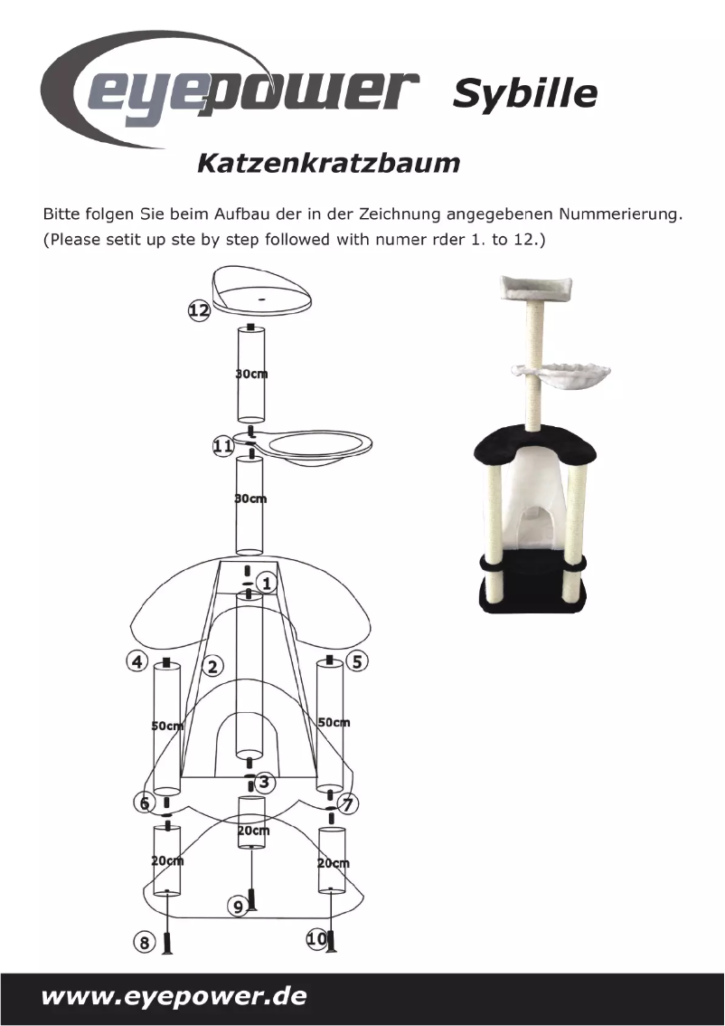 First page image of the manual for Sybille