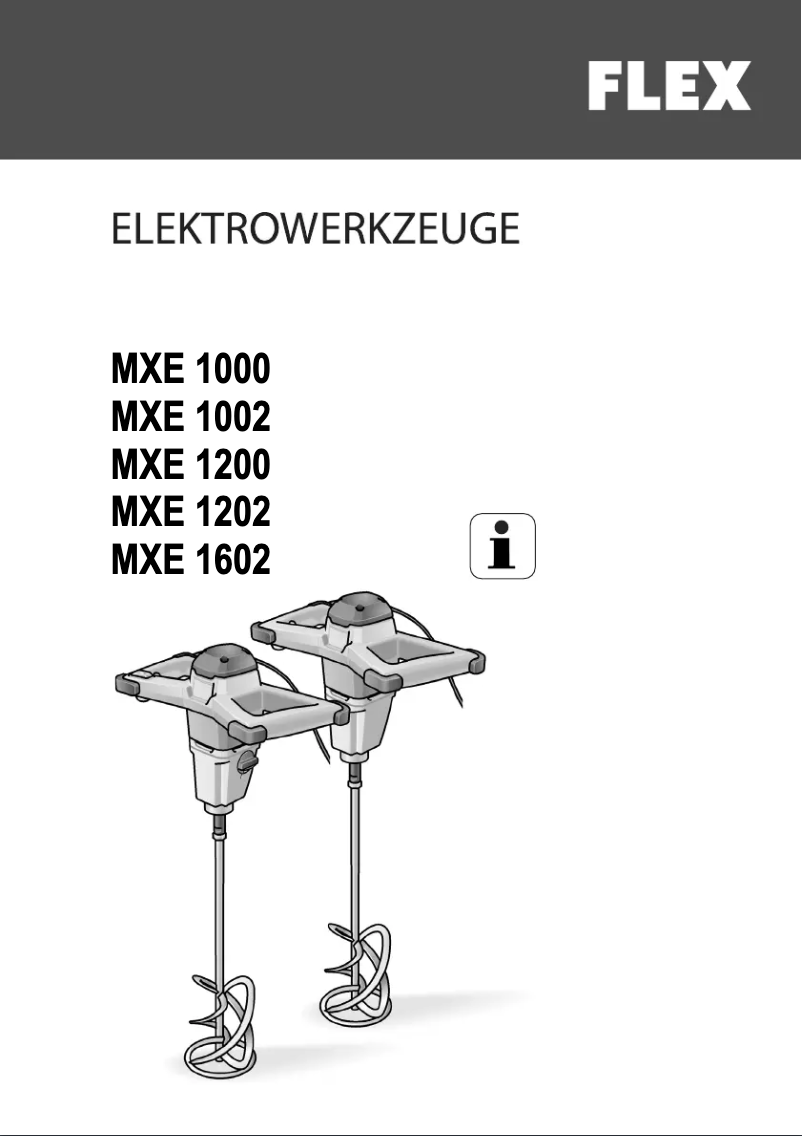 Page 1 of the manual User Manual Flex MXE 1002