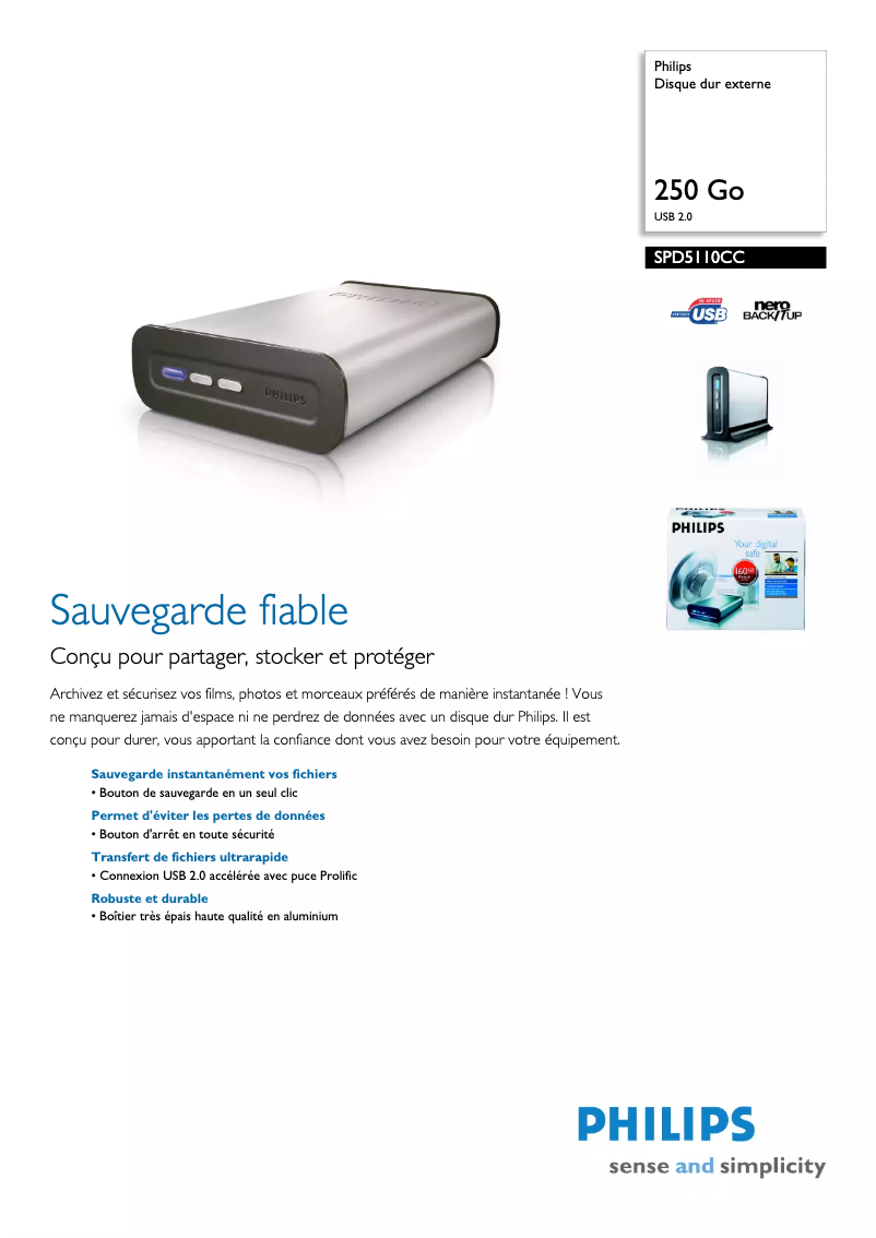 First page image of the manual for SPD5110CC