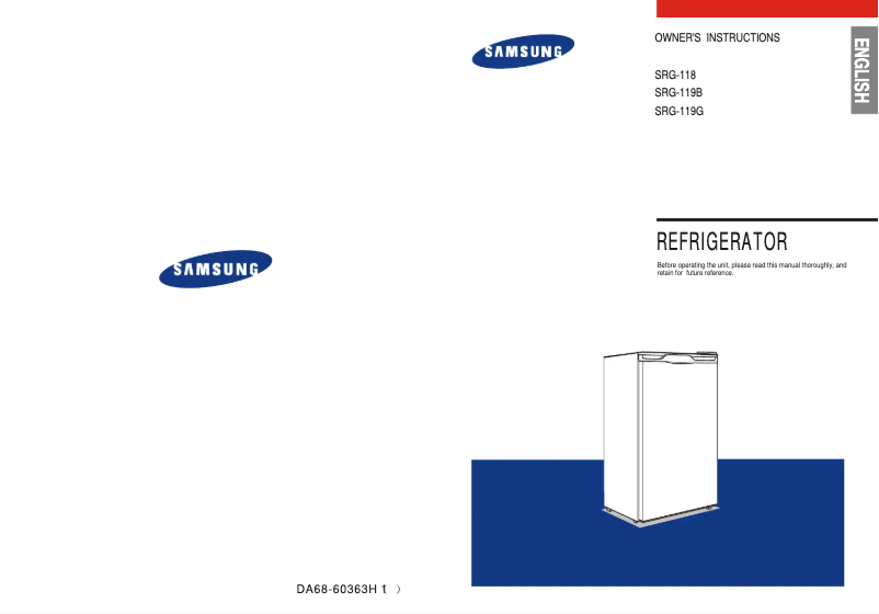 Page 1 of the manual User Manual Samsung SRG-120