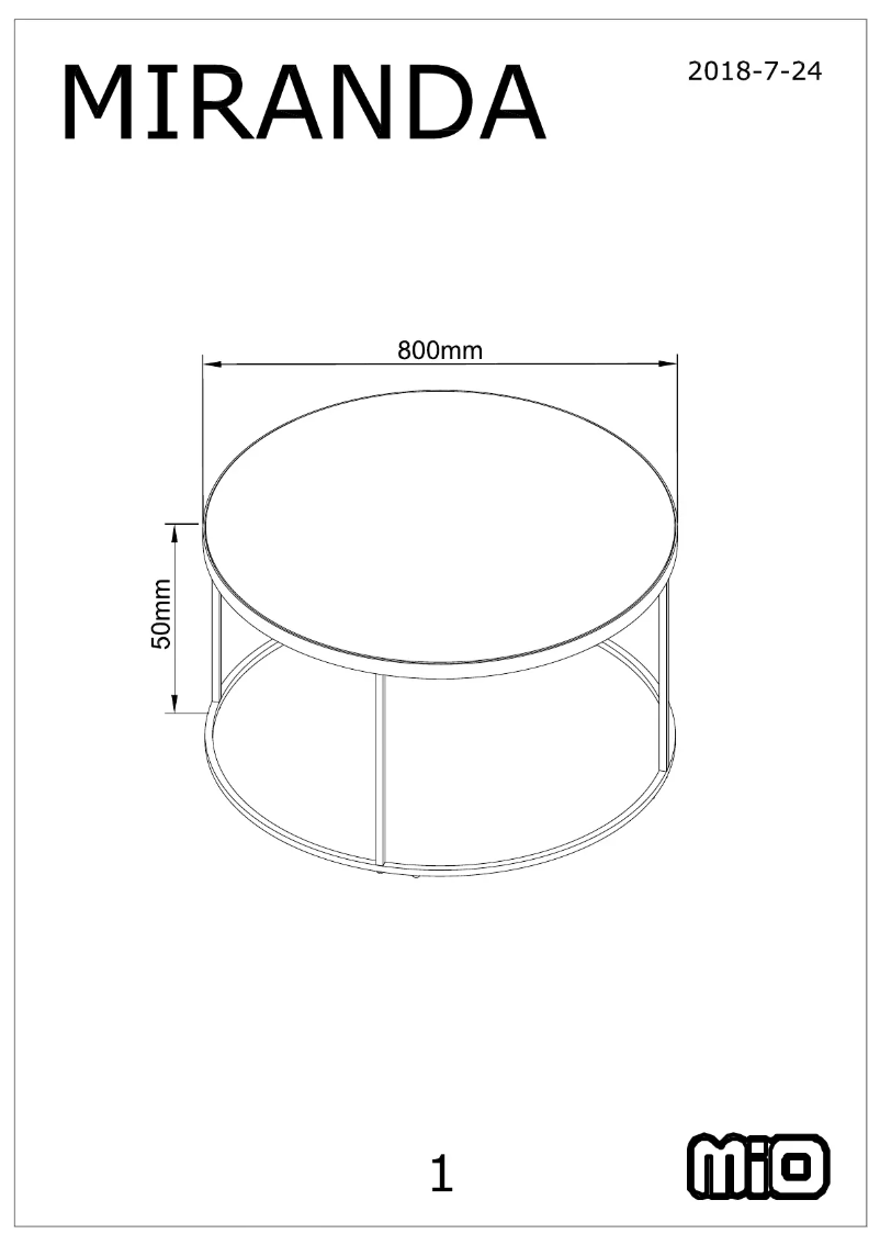 Page 1 of the manual User Manual Mio Miranda