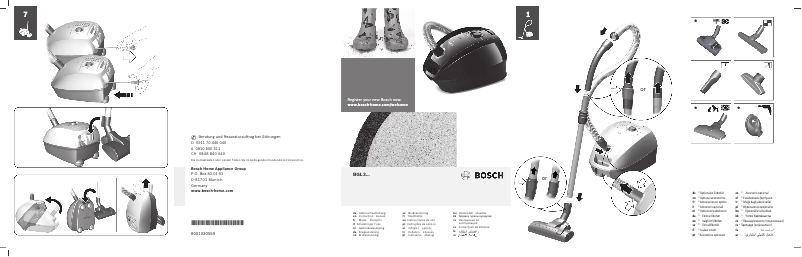 Page 1 of the manual User Manual Bosch Free'e ProPower BGL3PWERAU