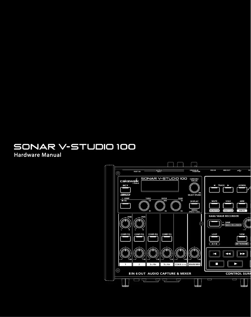 Page 1 of the manual User Manual Roland V-Studio 100