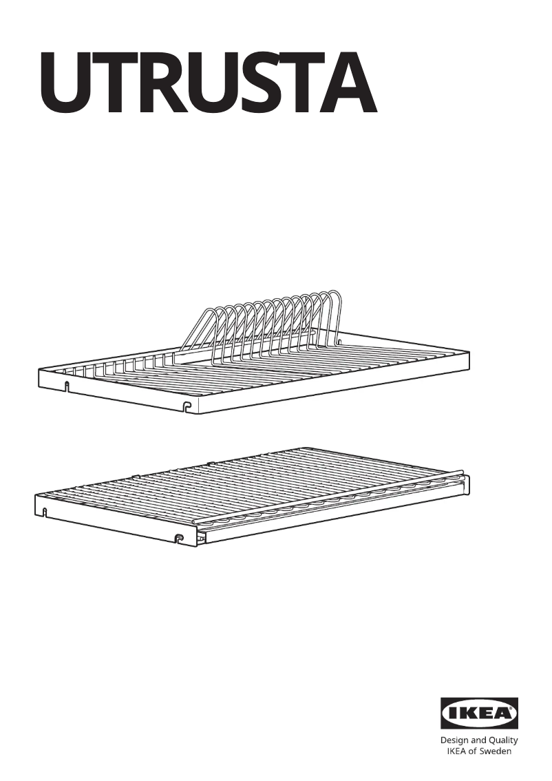 Page 1 of the manual User Manual Ikea UTRUSTA 202.046.14
