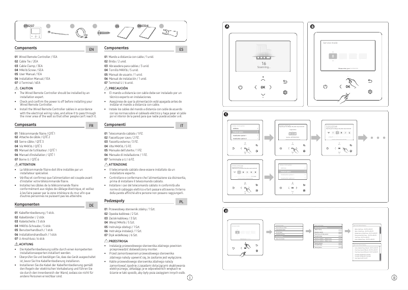 Page 1 of the manual Installation Guide Samsung AE090BNYDGH