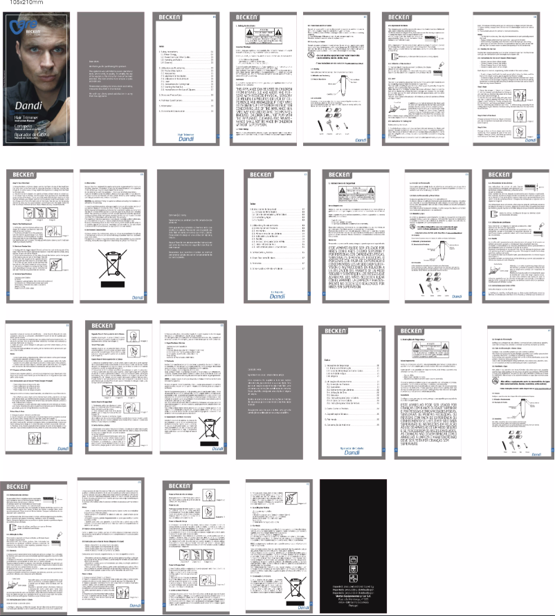 First page image of the manual for Dandi