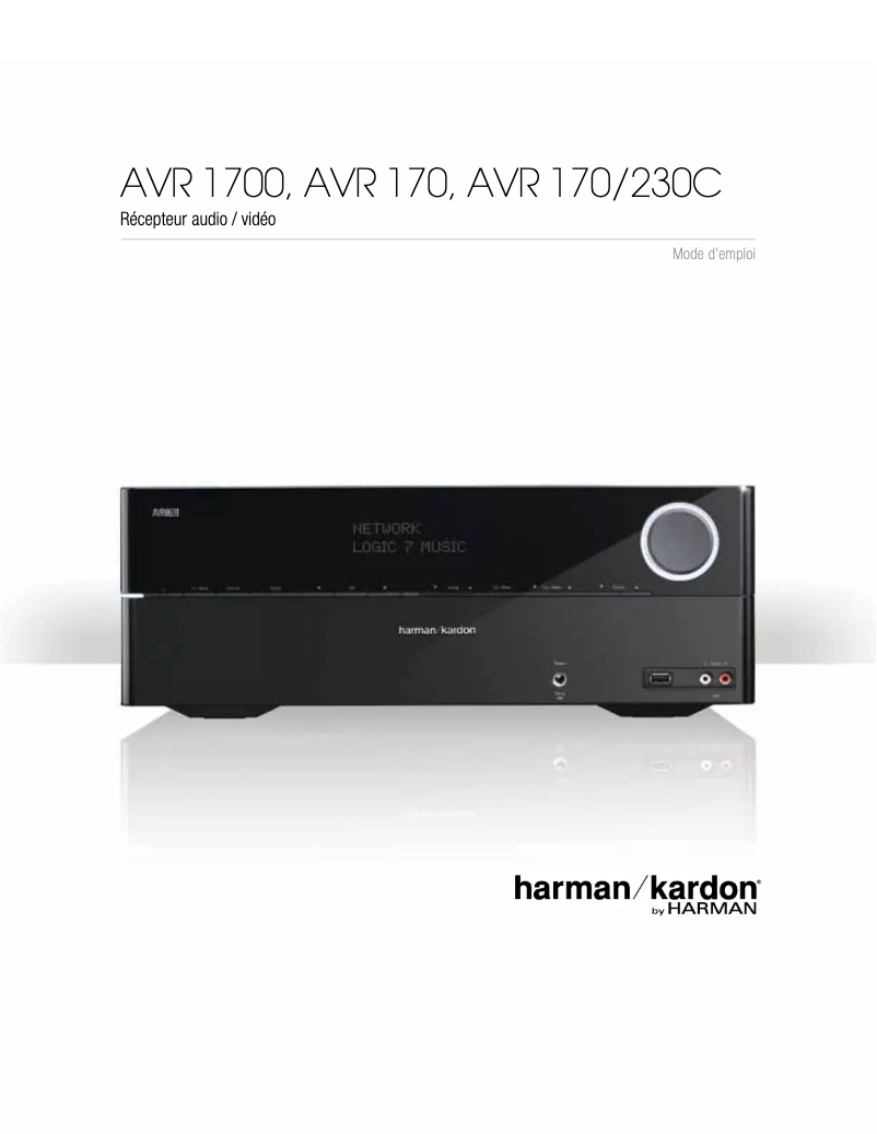 First page image of the manual for AVR 170