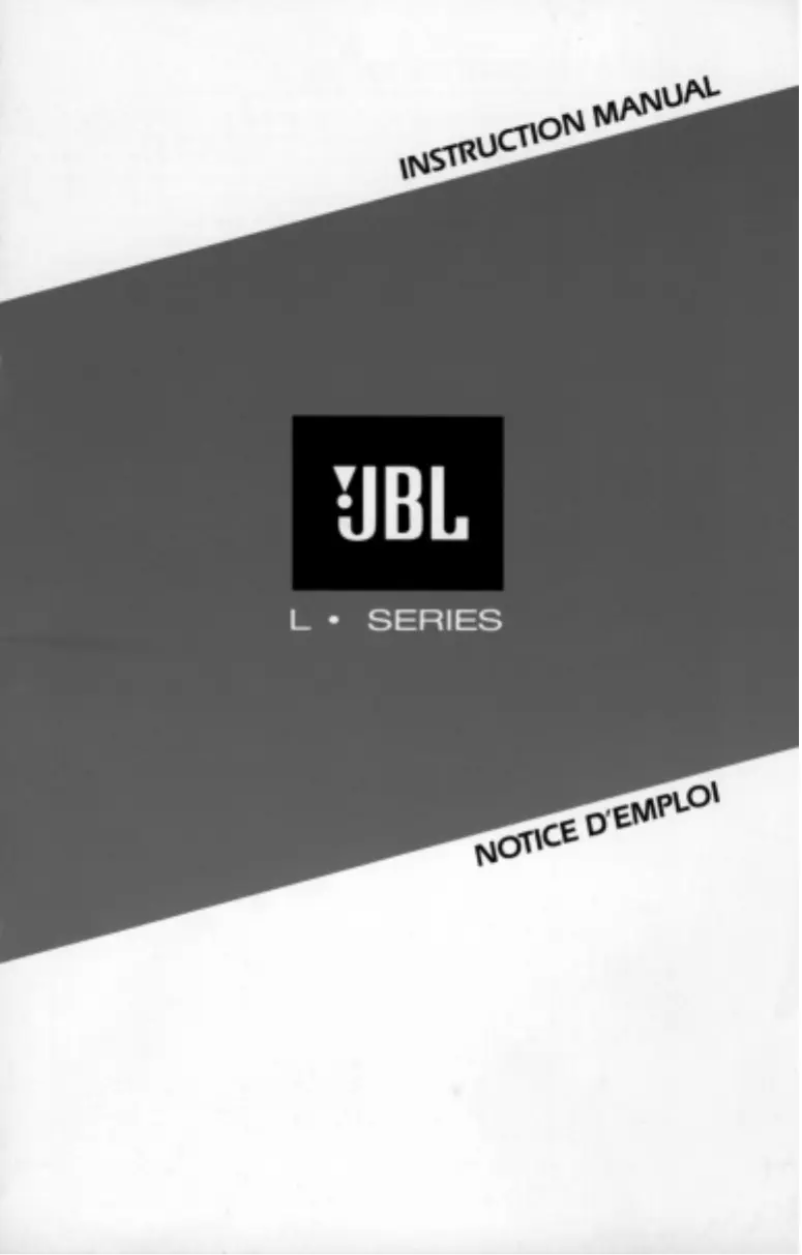 Page 1 of the manual User Manual JBL L60T