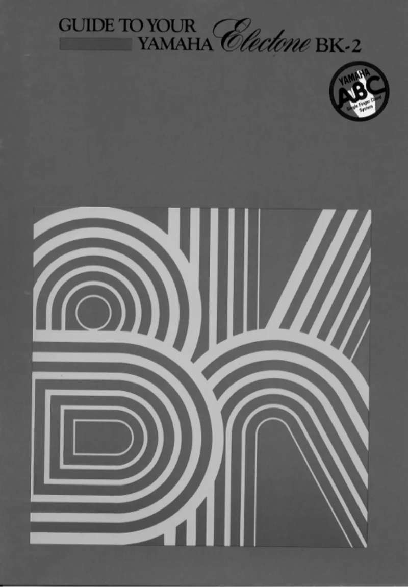 Page 1 of the manual User Manual Yamaha Electone BK-2