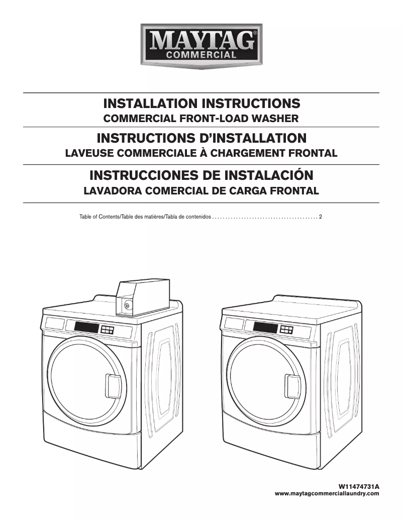 First page image of the manual for MHN33PD