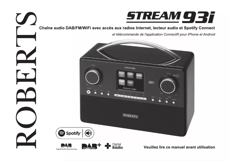 First page image of the manual for Stream 93i