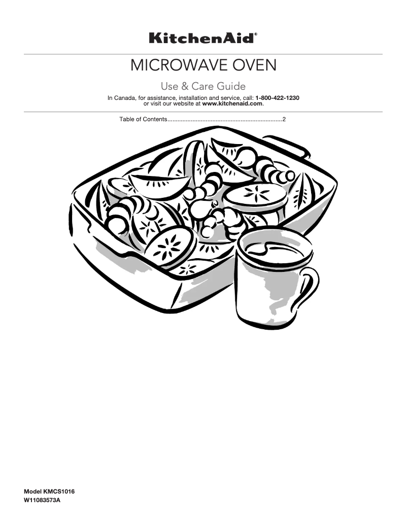 First page image of the manual for KMCS3022GSS