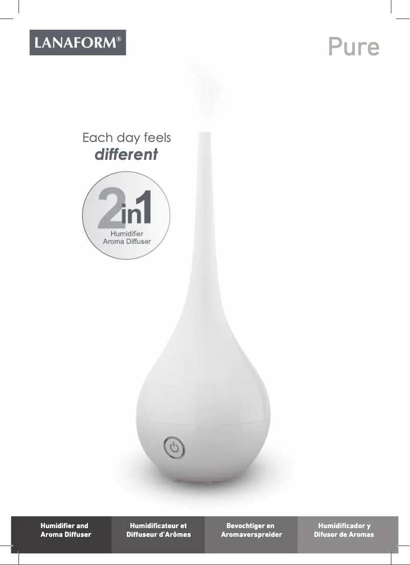 Page 1 de la notice Manuel utilisateur Lanaform Pure