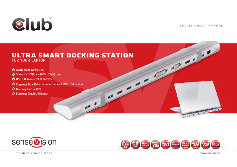 Image de la première page du manuel de l'appareil CSV-3242HDA