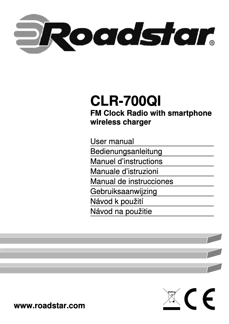 First page image of the manual for CLR-700QI