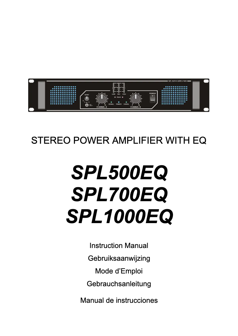 Page 1 of the manual User Manual Skytec SPL-500