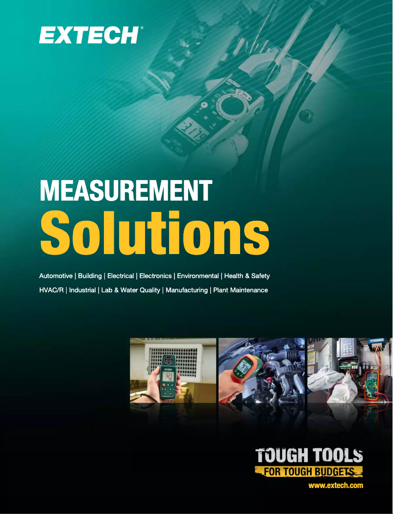 Page 1 of the manual Brochure Extech 42280