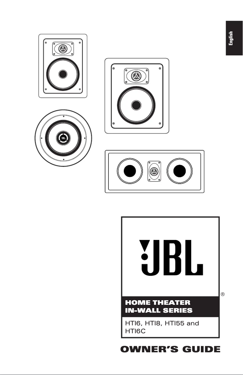 Page 1 of the manual User Manual JBL HTI6C
