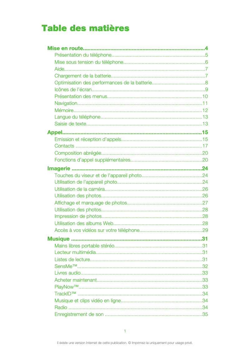 First page image of the manual for Yari