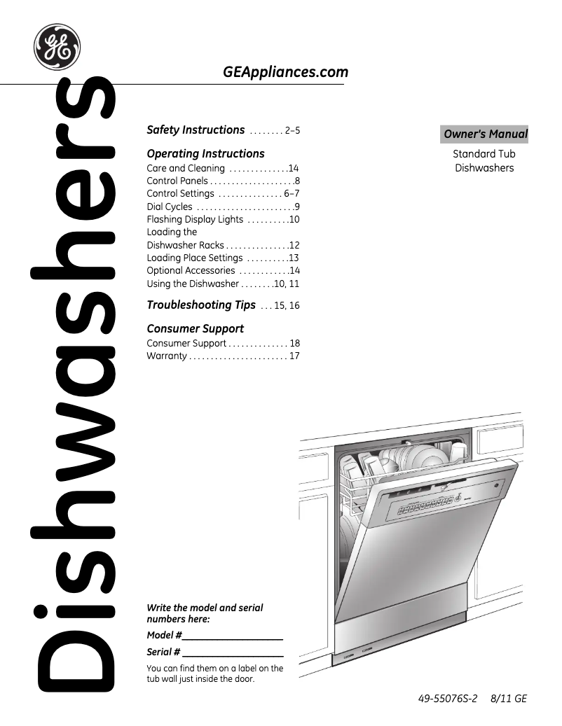 First page image of the manual for HDA3600DBB