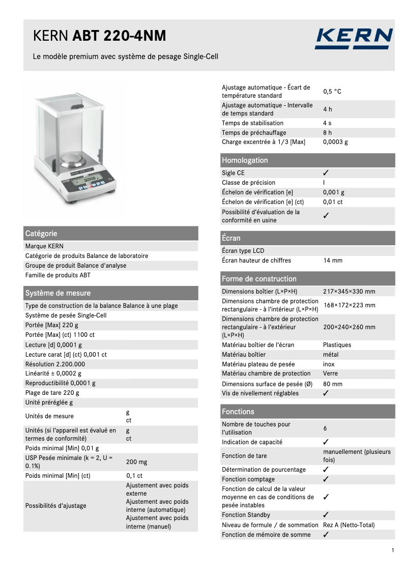 First page image of the manual for ABT 220-4NM