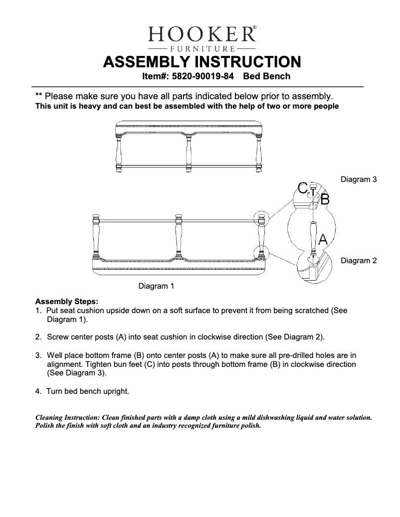 First page image of the manual for 5820-90019-84
