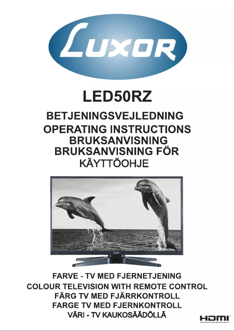 Page 1 of the manual User Manual Luxor LED50RZ