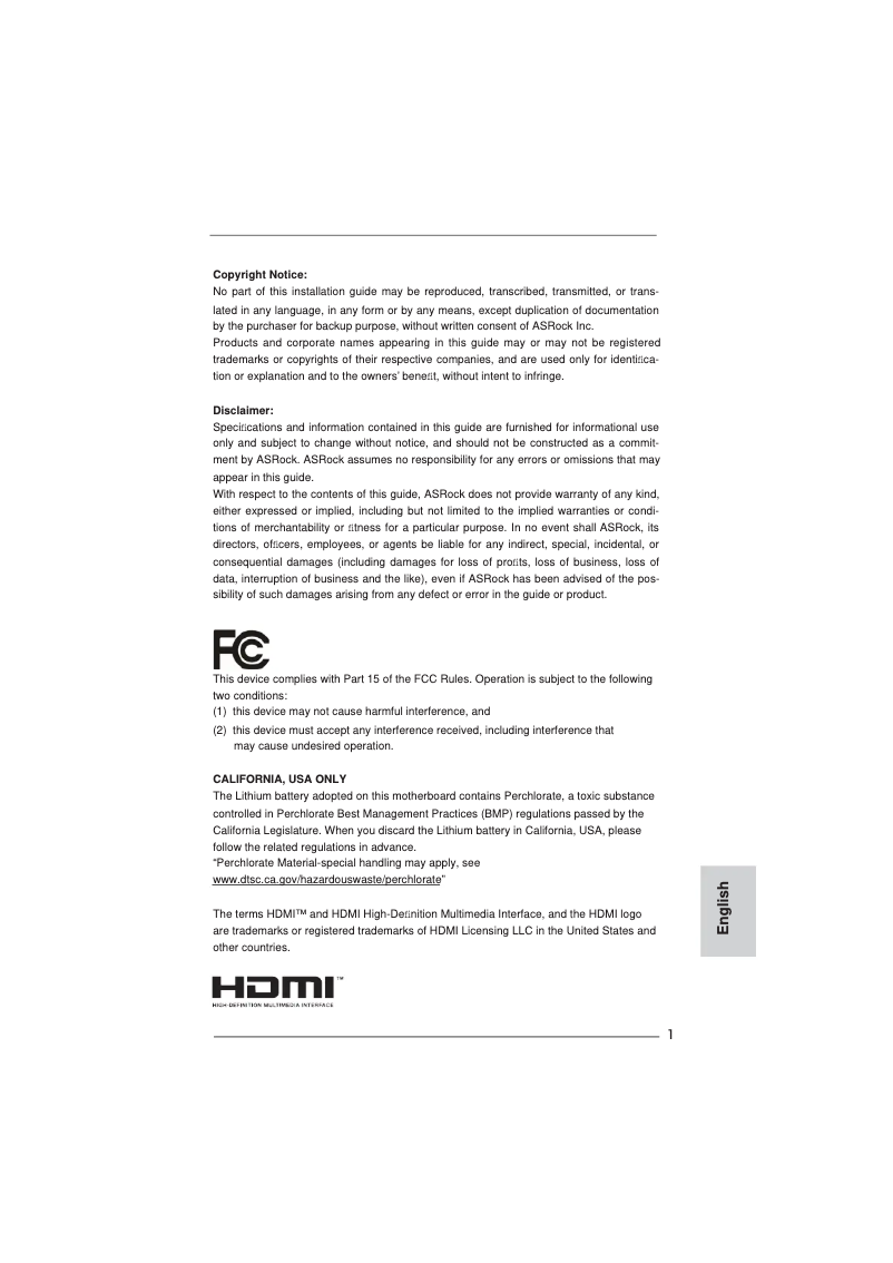 Page 1 de la notice Manuel utilisateur Asrock 890GX Extreme4 R2.0