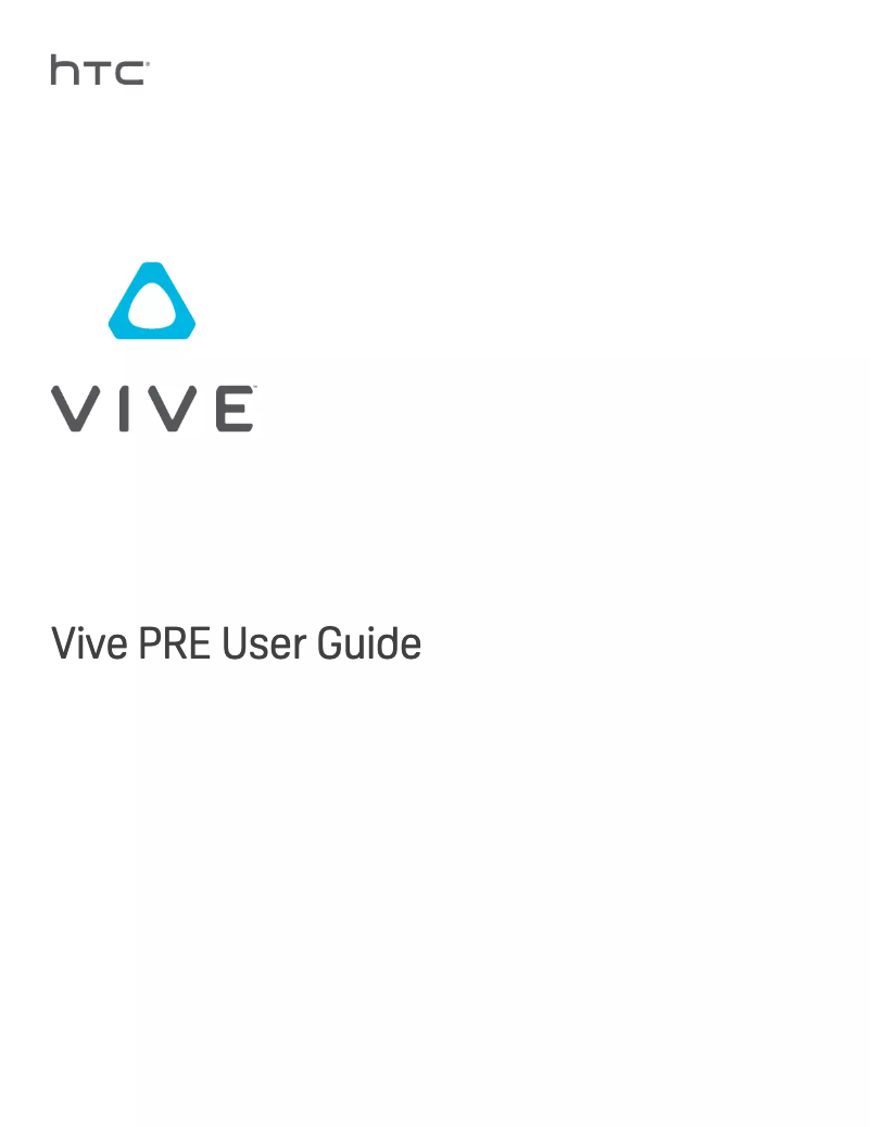 Image de la première page du manuel de l'appareil Vive