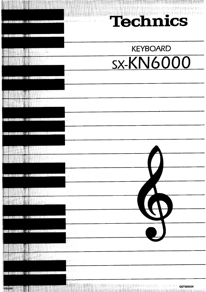 First page image of the manual for SX-KN6000