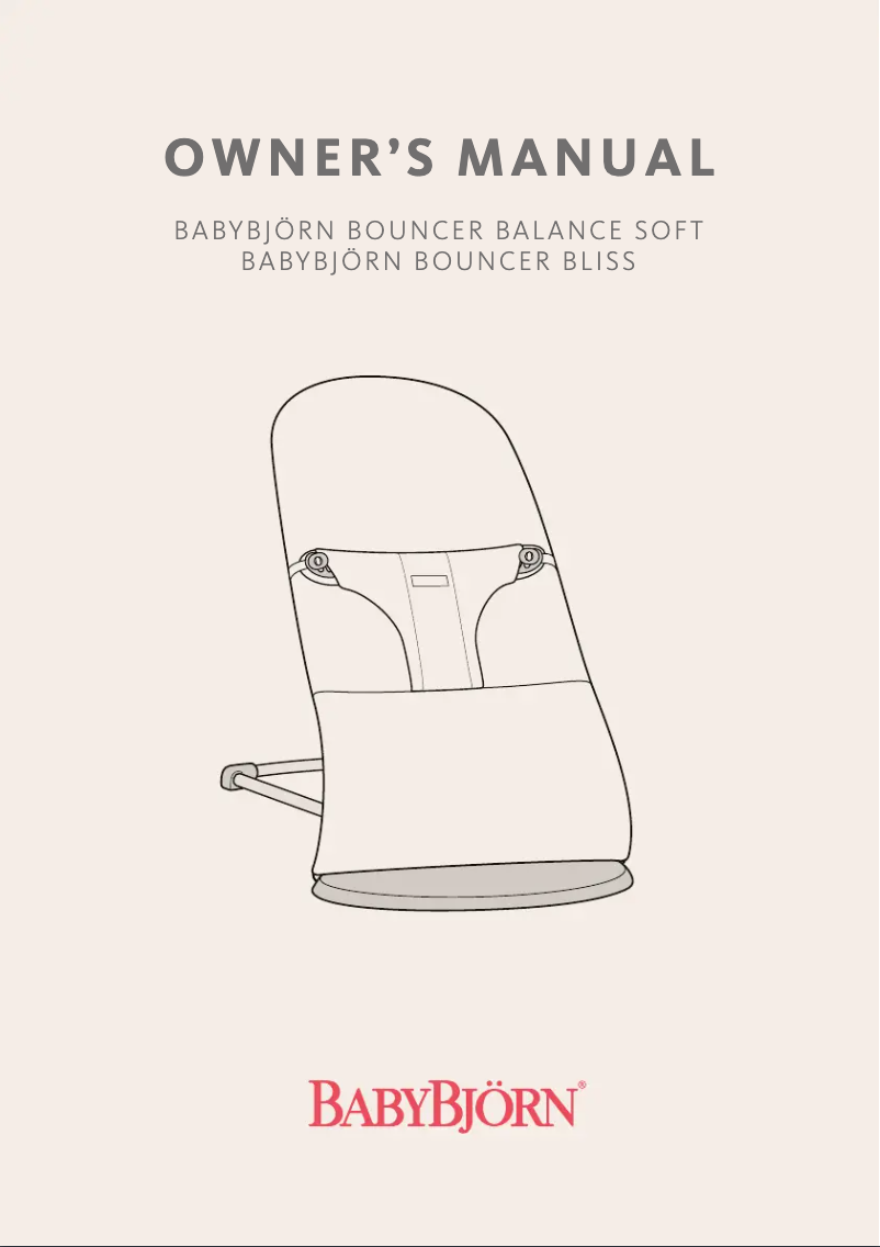 First page image of the manual for Bouncer Balance Soft
