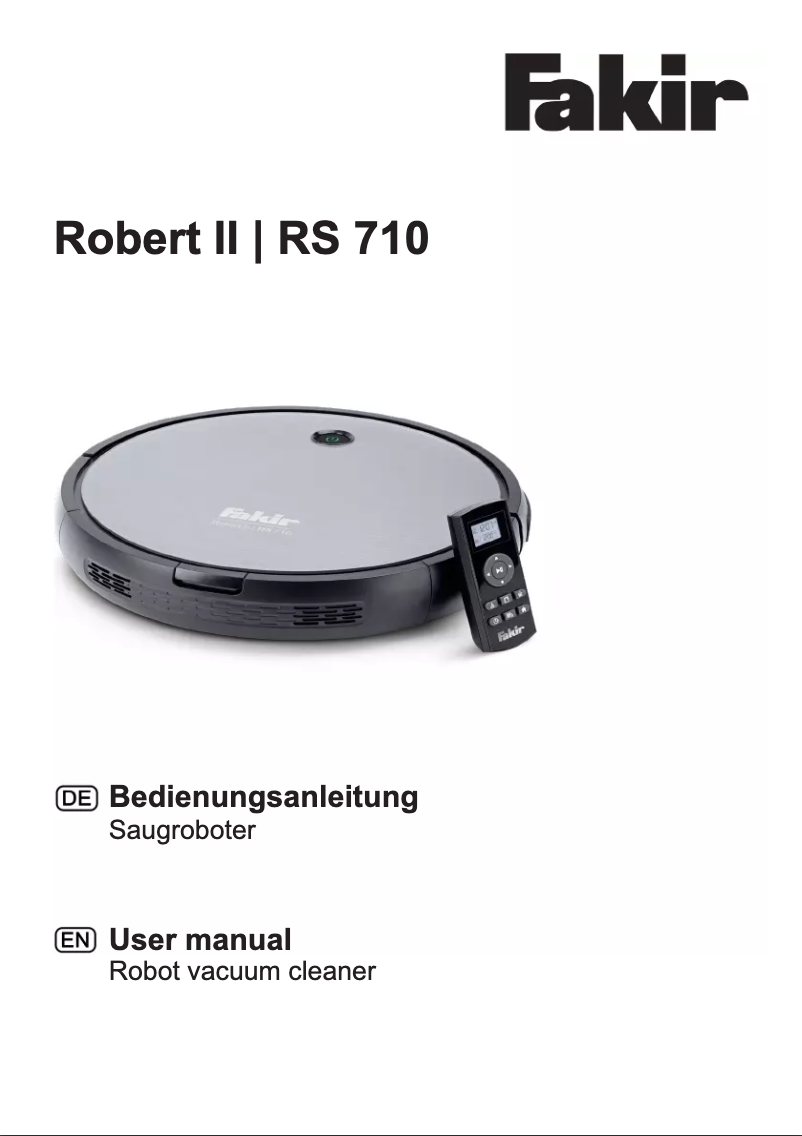 First page image of the manual for Robert II RS 710