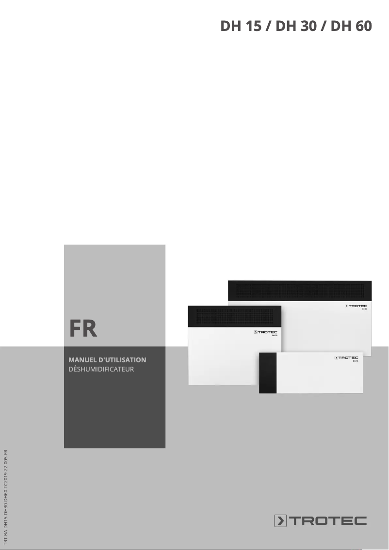 First page image of the manual for DH 30