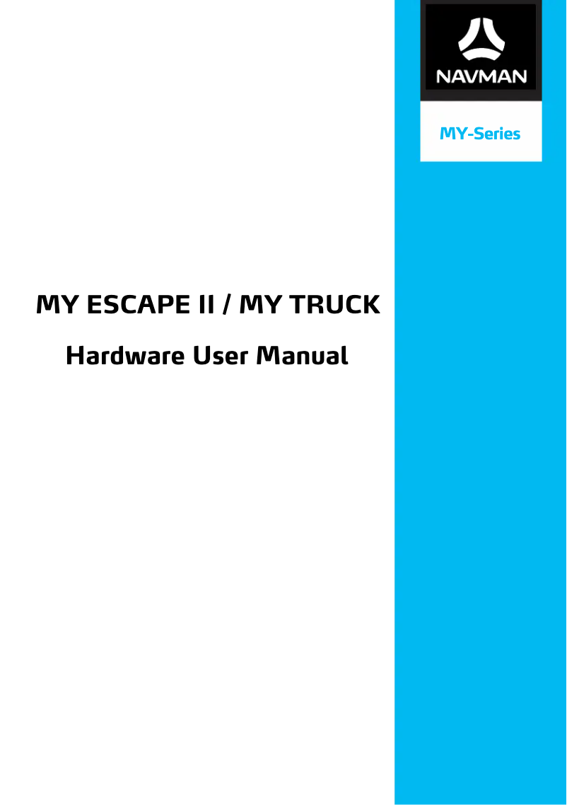 Page 1 of the manual User Manual Navman MY Truck III
