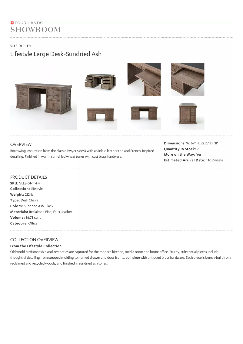 First page image of the manual for Lifestyle VLLS-01-11-FH