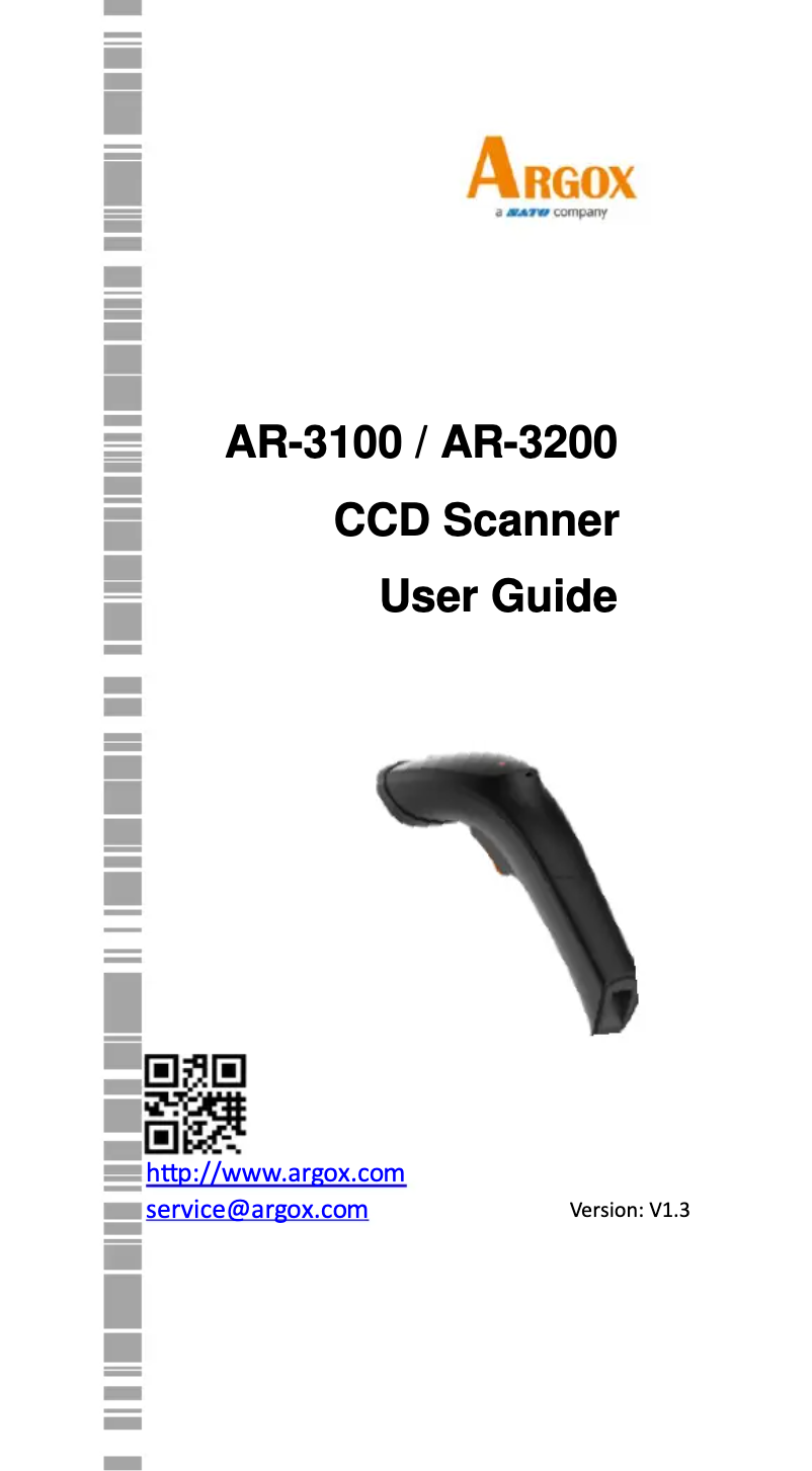 First page image of the manual for AR-3100