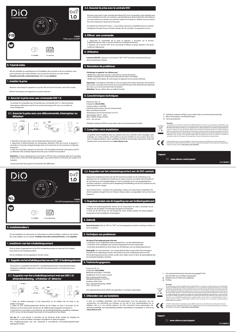 First page image of the manual for 54886