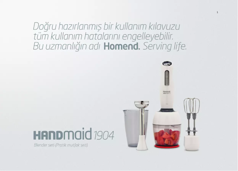 First page image of the manual for Handmaid