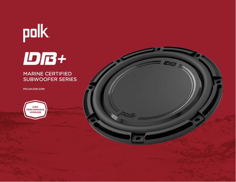 Page 1 of the manual Technical Sheet Polk DB 1242 DVC