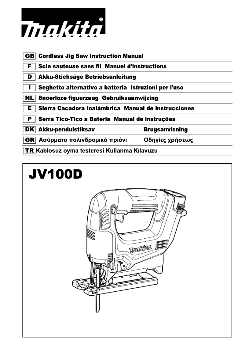 First page image of the manual for JV100DZ