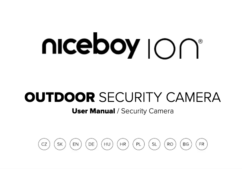 Page 1 of the manual User Manual Niceboy ION Outdoor Security Camera