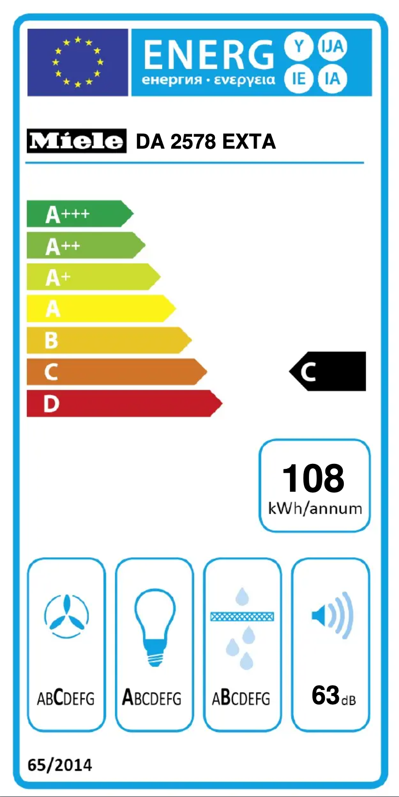 First page image of the manual for DA 2578 EXTA