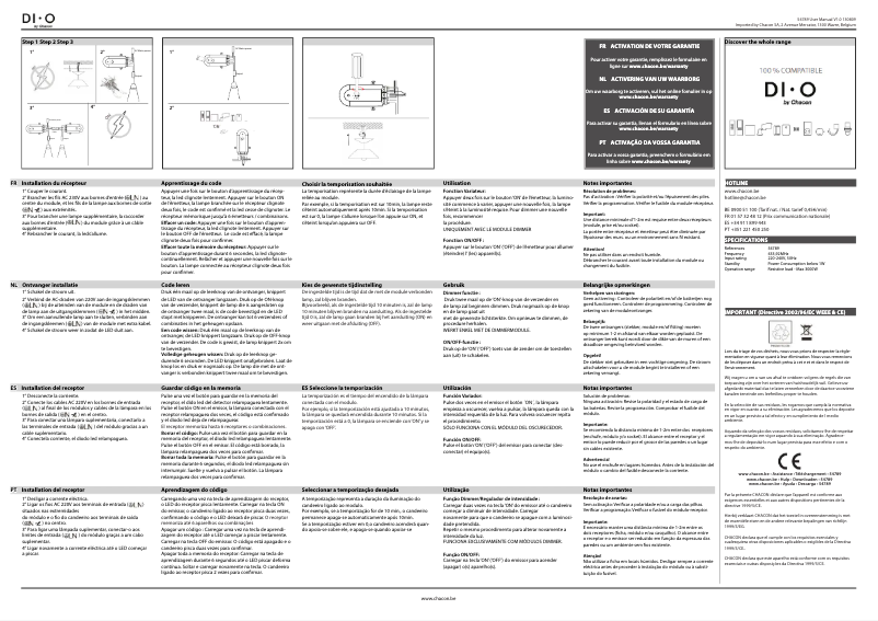 Page 1 of the manual User Manual DiO 54789