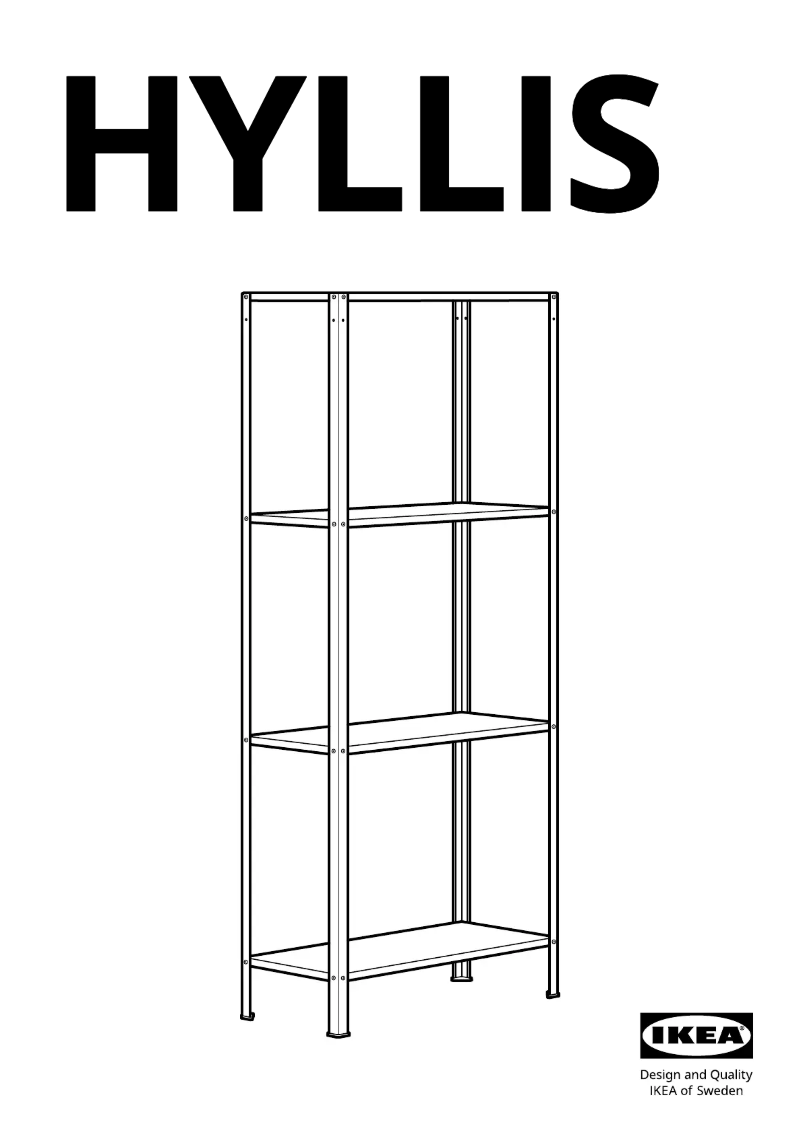 Page 1 of the manual User Manual Ikea HYLLIS 002.785.78