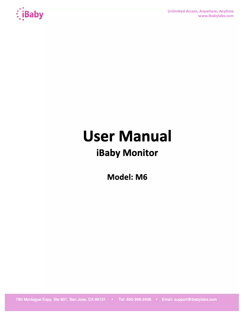 First page image of the manual for M6T