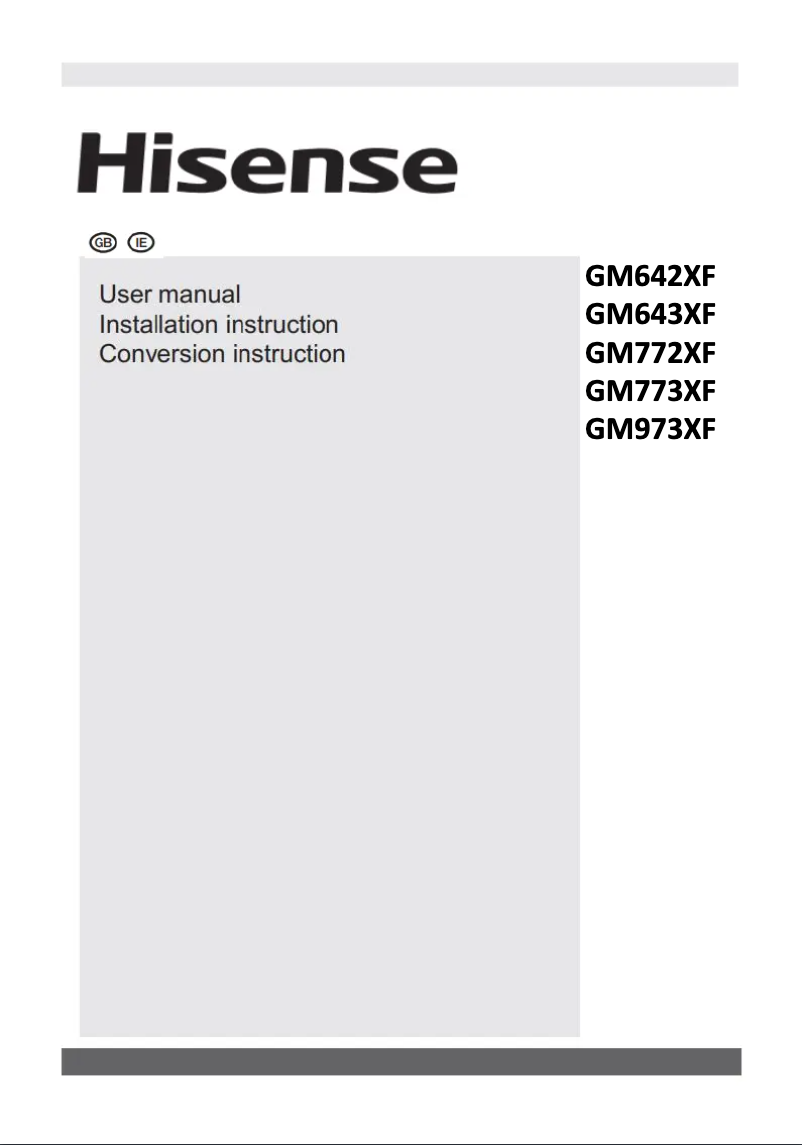 Page 1 of the manual User Manual Hisense GM643XF