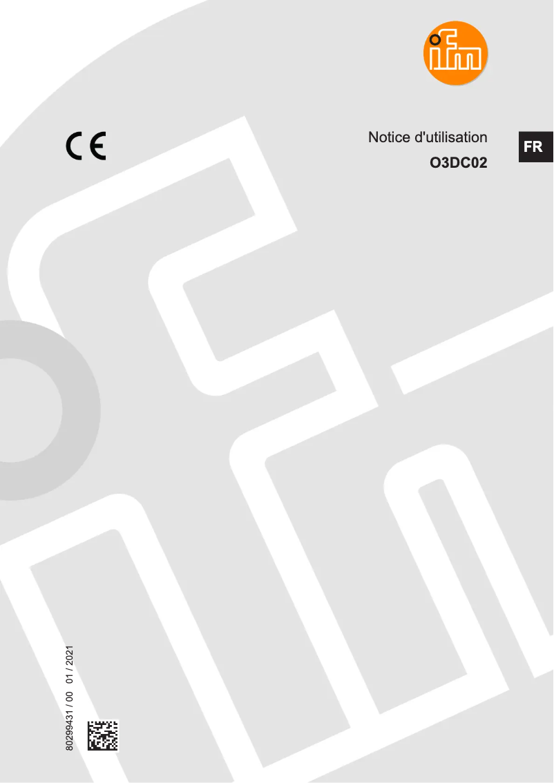 Page 1 of the manual User Manual IFM O3DC02