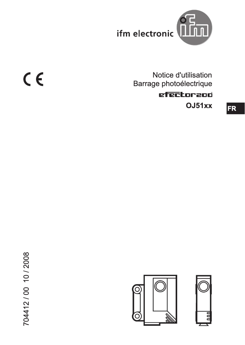 Page 1 of the manual User Manual IFM OJ5134