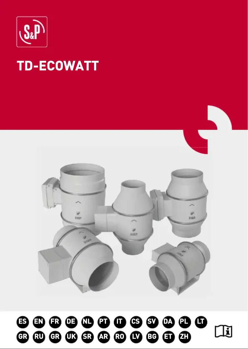 First page image of the manual for TD-ECOWATT