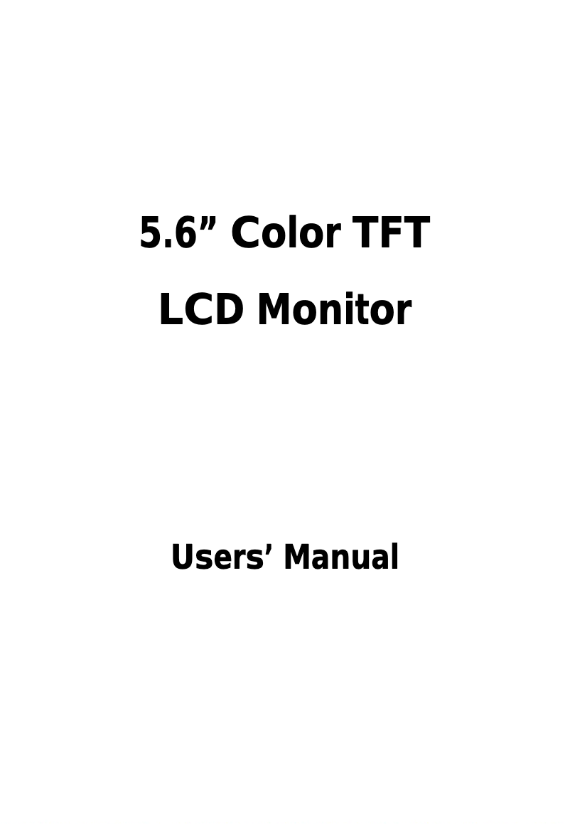 Page 1 of the manual User Manual EverFocus EN220